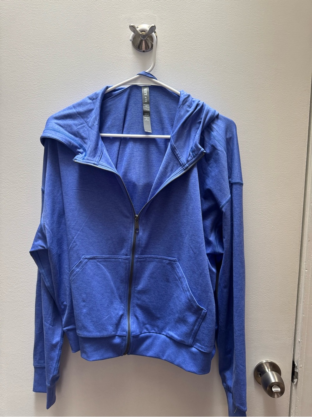 Vuori Sapphire Blue Full-Zip Hoodie Jacket
